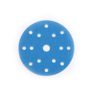 Papel de disco de arena azul redondo de óxido de circonio con agujero